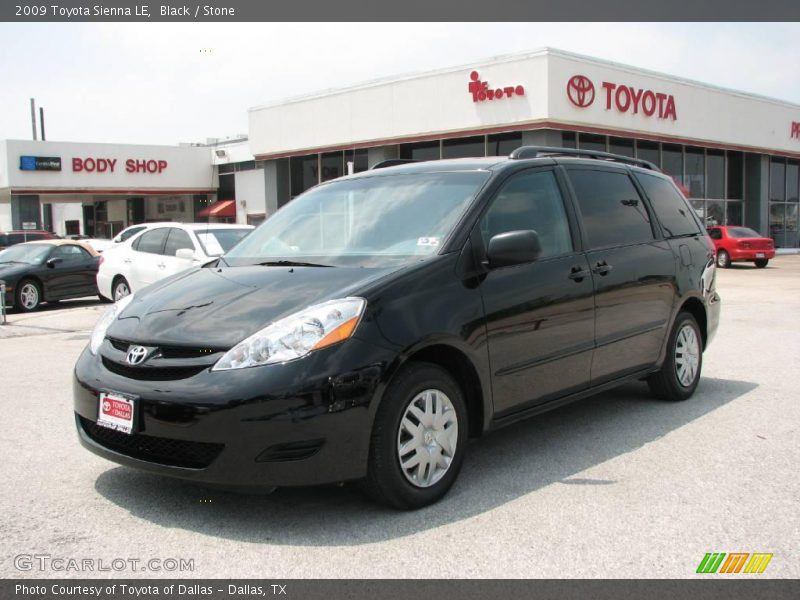 Black / Stone 2009 Toyota Sienna LE