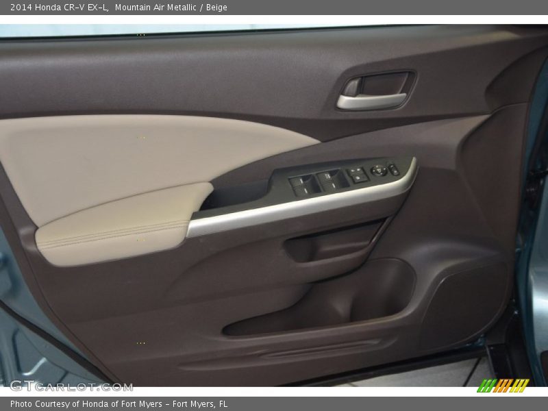 Mountain Air Metallic / Beige 2014 Honda CR-V EX-L