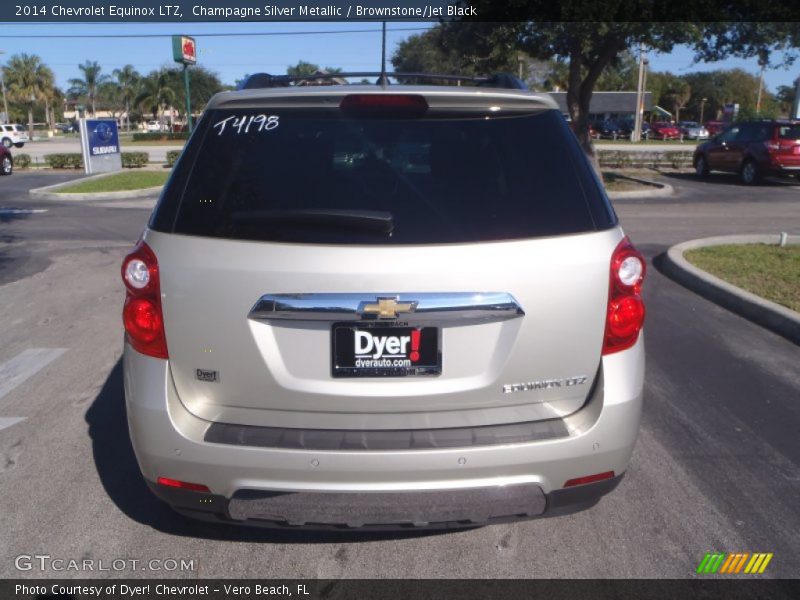 Champagne Silver Metallic / Brownstone/Jet Black 2014 Chevrolet Equinox LTZ