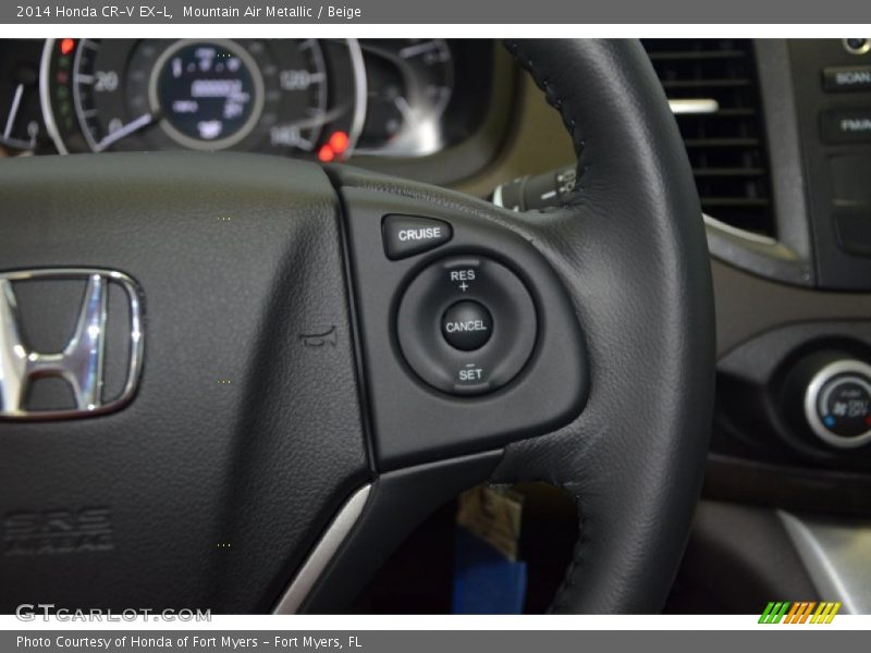 Mountain Air Metallic / Beige 2014 Honda CR-V EX-L