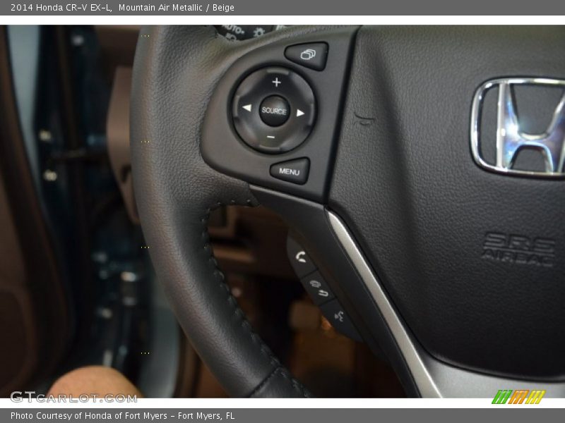 Mountain Air Metallic / Beige 2014 Honda CR-V EX-L