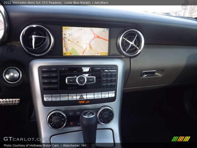 Lunar Blue Metallic / Ash/Black 2012 Mercedes-Benz SLK 350 Roadster