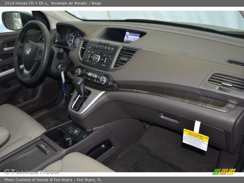 Mountain Air Metallic / Beige 2014 Honda CR-V EX-L