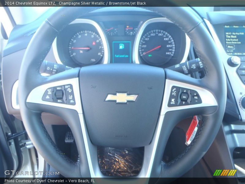Champagne Silver Metallic / Brownstone/Jet Black 2014 Chevrolet Equinox LTZ