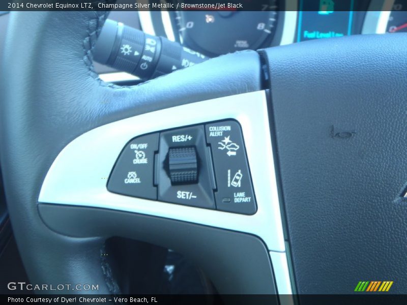 Champagne Silver Metallic / Brownstone/Jet Black 2014 Chevrolet Equinox LTZ