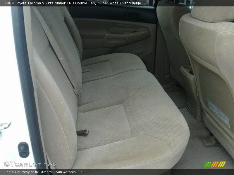 Super White / Sand Beige 2009 Toyota Tacoma V6 PreRunner TRD Double Cab