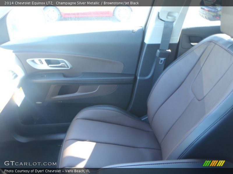 Champagne Silver Metallic / Brownstone/Jet Black 2014 Chevrolet Equinox LTZ