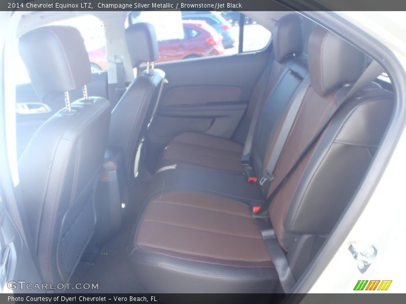 Champagne Silver Metallic / Brownstone/Jet Black 2014 Chevrolet Equinox LTZ
