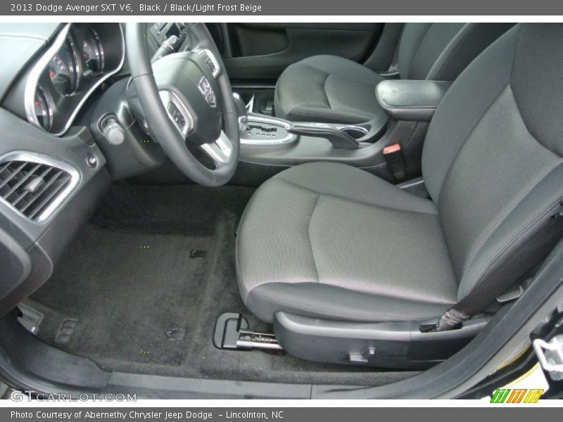 Black / Black/Light Frost Beige 2013 Dodge Avenger SXT V6