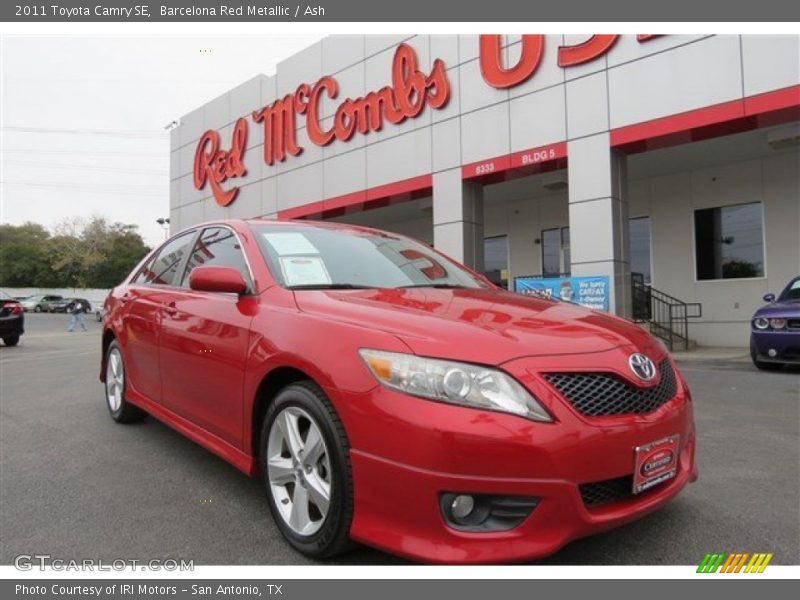 Barcelona Red Metallic / Ash 2011 Toyota Camry SE