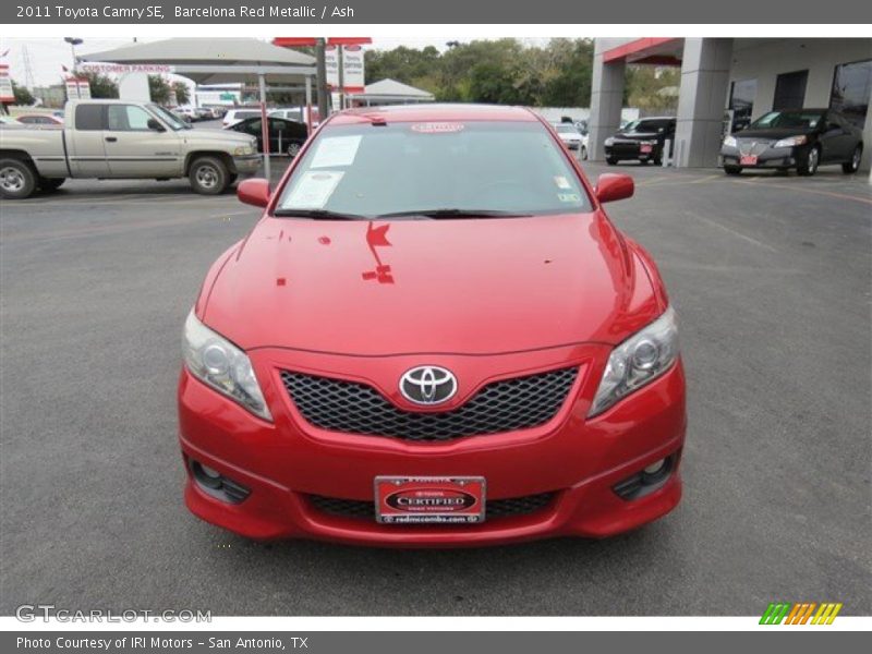 Barcelona Red Metallic / Ash 2011 Toyota Camry SE