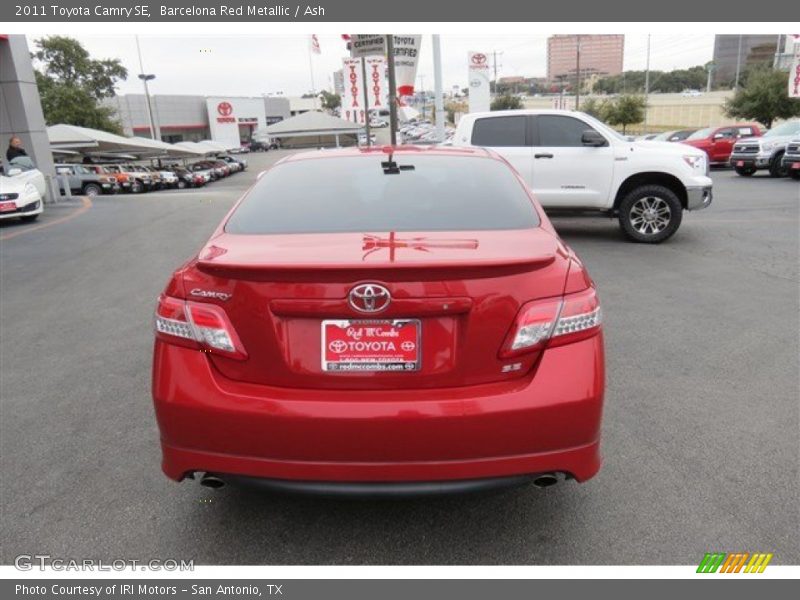 Barcelona Red Metallic / Ash 2011 Toyota Camry SE