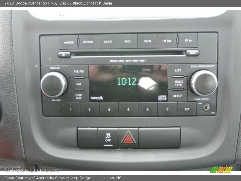 Black / Black/Light Frost Beige 2013 Dodge Avenger SXT V6