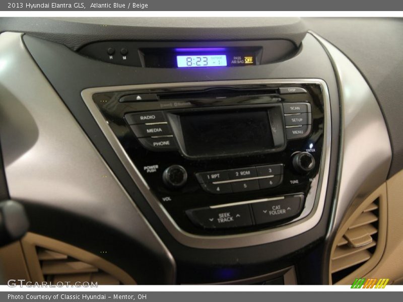 Atlantic Blue / Beige 2013 Hyundai Elantra GLS