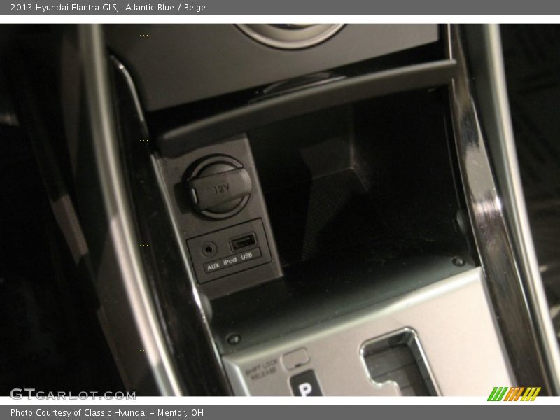 Atlantic Blue / Beige 2013 Hyundai Elantra GLS