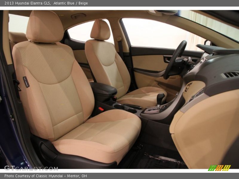 Atlantic Blue / Beige 2013 Hyundai Elantra GLS