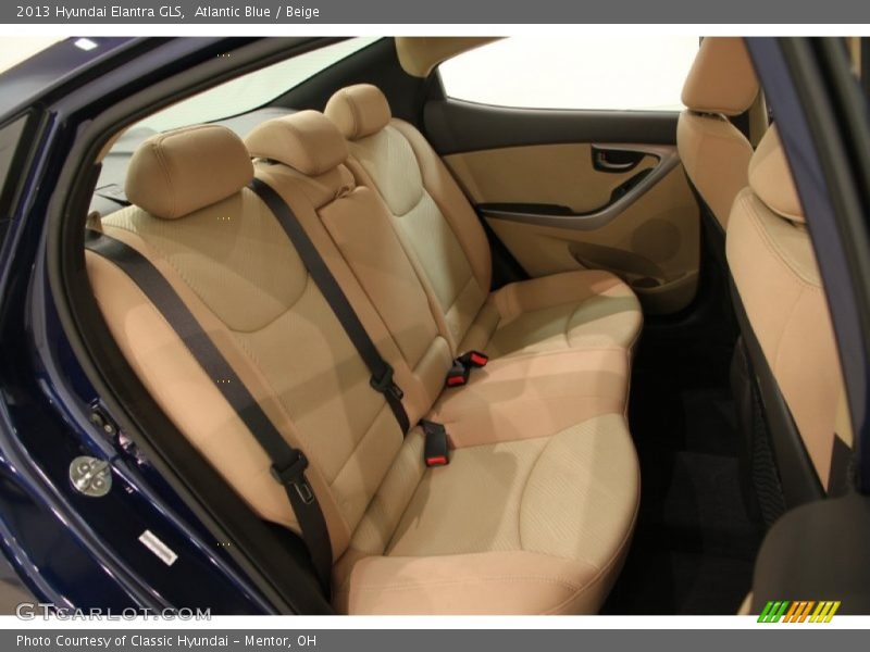 Atlantic Blue / Beige 2013 Hyundai Elantra GLS