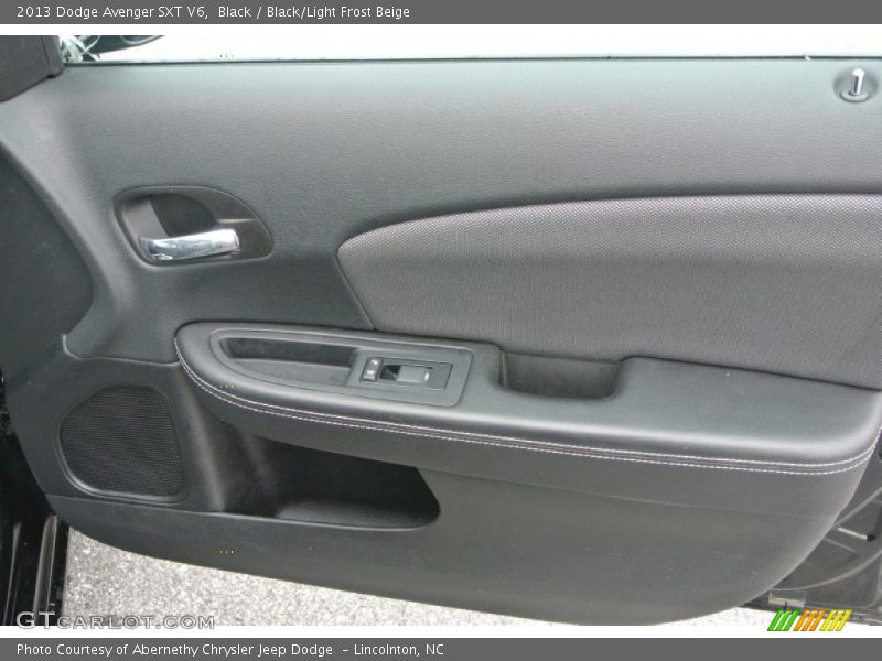 Black / Black/Light Frost Beige 2013 Dodge Avenger SXT V6