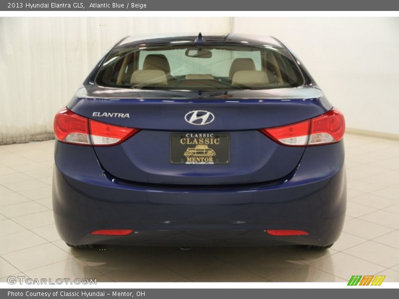 Atlantic Blue / Beige 2013 Hyundai Elantra GLS