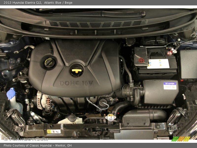 Atlantic Blue / Beige 2013 Hyundai Elantra GLS