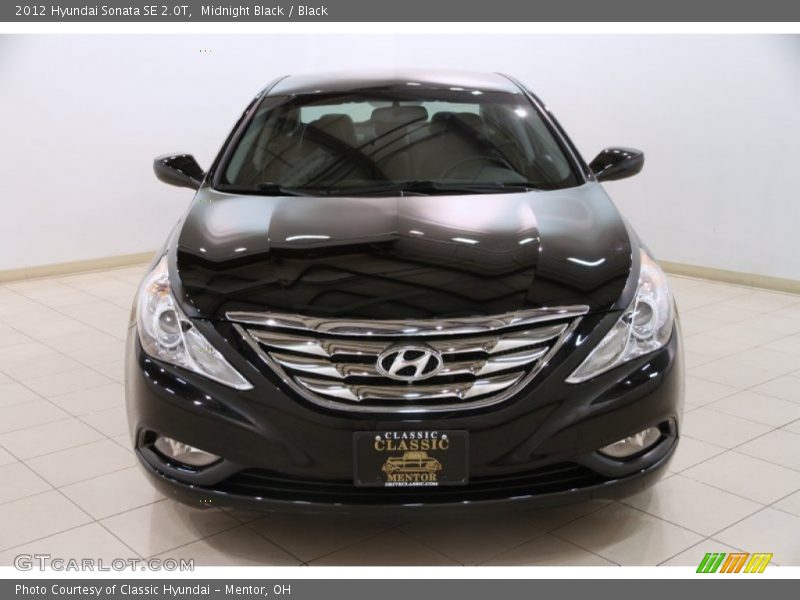 Midnight Black / Black 2012 Hyundai Sonata SE 2.0T