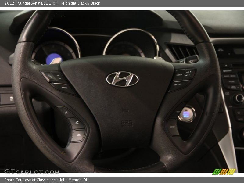 Midnight Black / Black 2012 Hyundai Sonata SE 2.0T