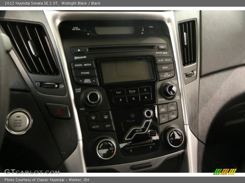 Midnight Black / Black 2012 Hyundai Sonata SE 2.0T