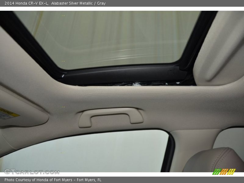 Alabaster Silver Metallic / Gray 2014 Honda CR-V EX-L