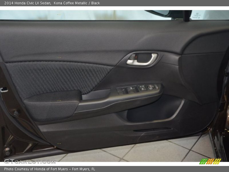 Kona Coffee Metallic / Black 2014 Honda Civic LX Sedan
