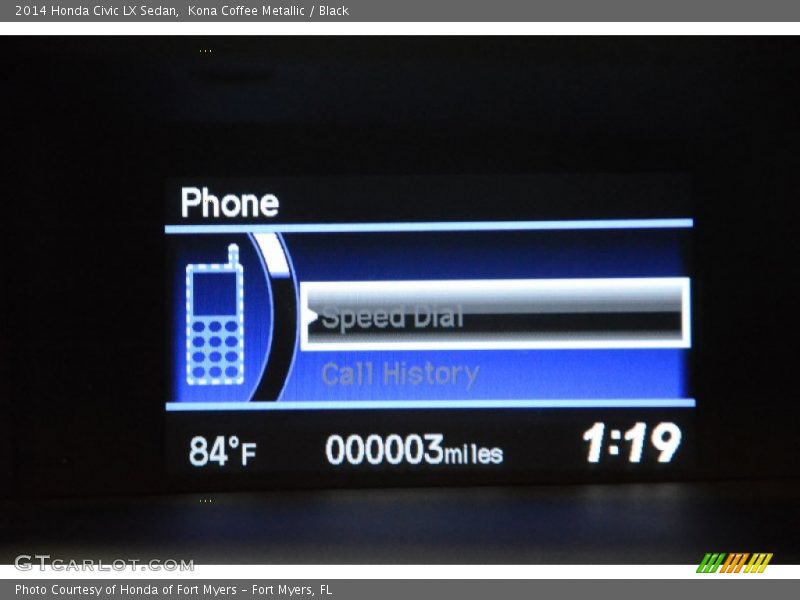 Kona Coffee Metallic / Black 2014 Honda Civic LX Sedan