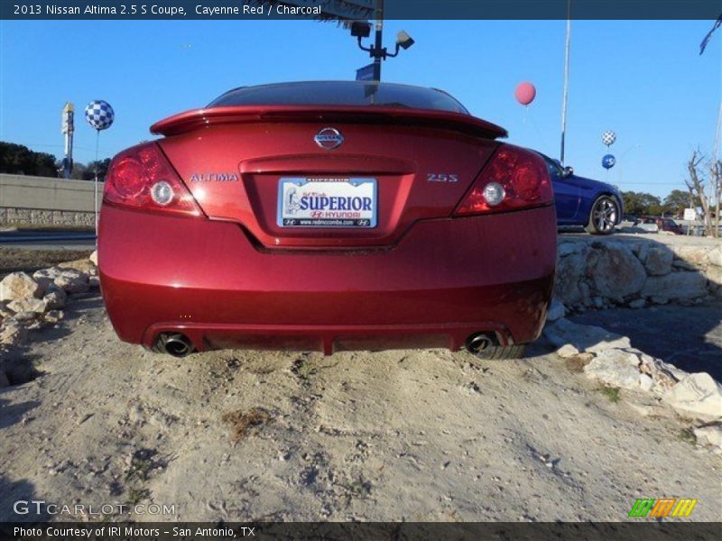 Cayenne Red / Charcoal 2013 Nissan Altima 2.5 S Coupe