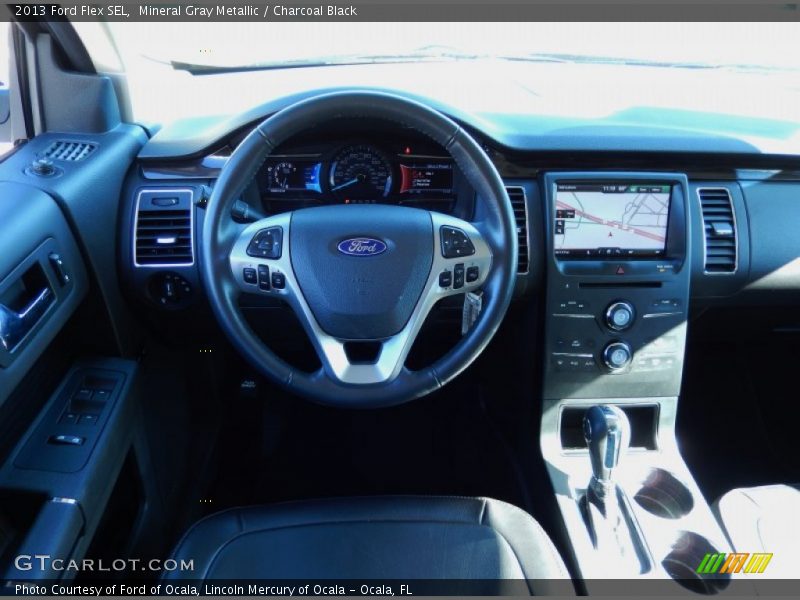 Mineral Gray Metallic / Charcoal Black 2013 Ford Flex SEL