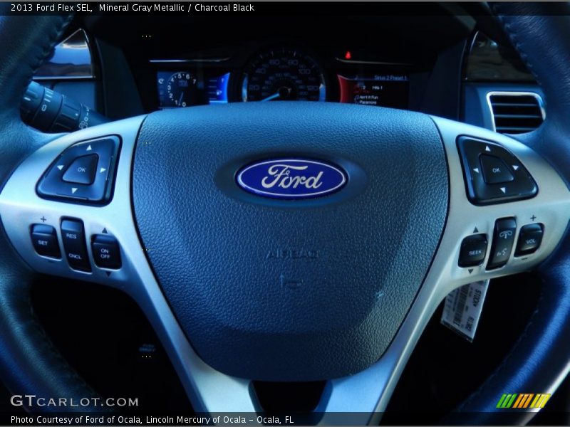 Mineral Gray Metallic / Charcoal Black 2013 Ford Flex SEL