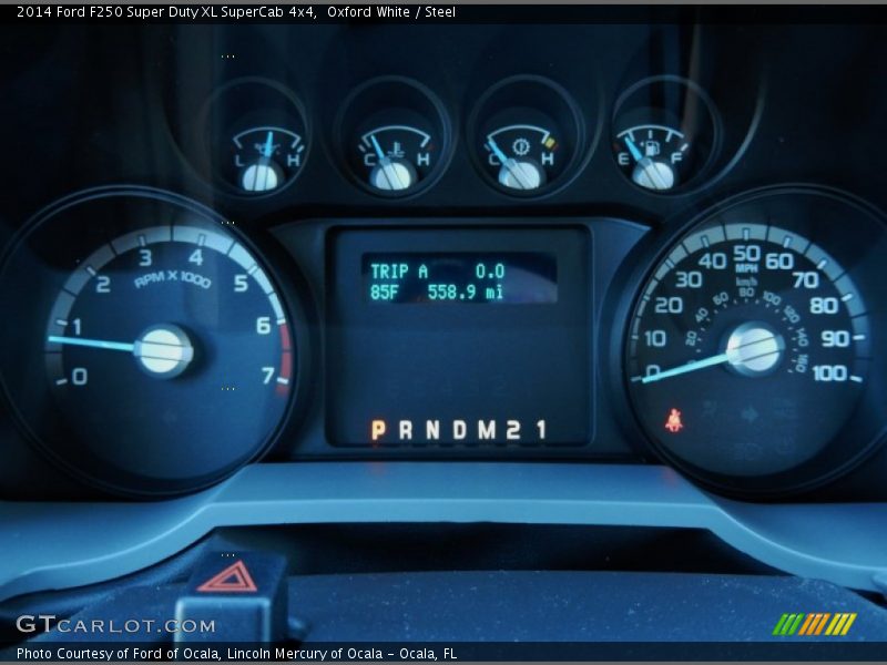 Oxford White / Steel 2014 Ford F250 Super Duty XL SuperCab 4x4