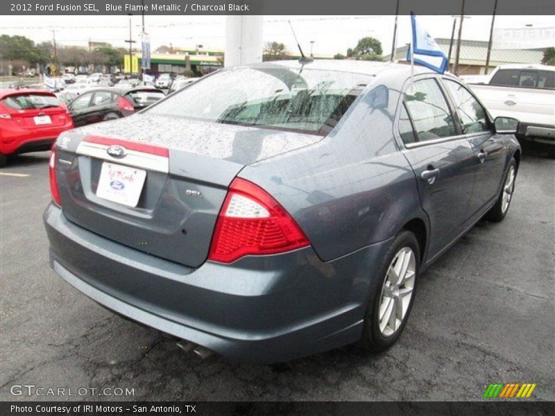 Blue Flame Metallic / Charcoal Black 2012 Ford Fusion SEL