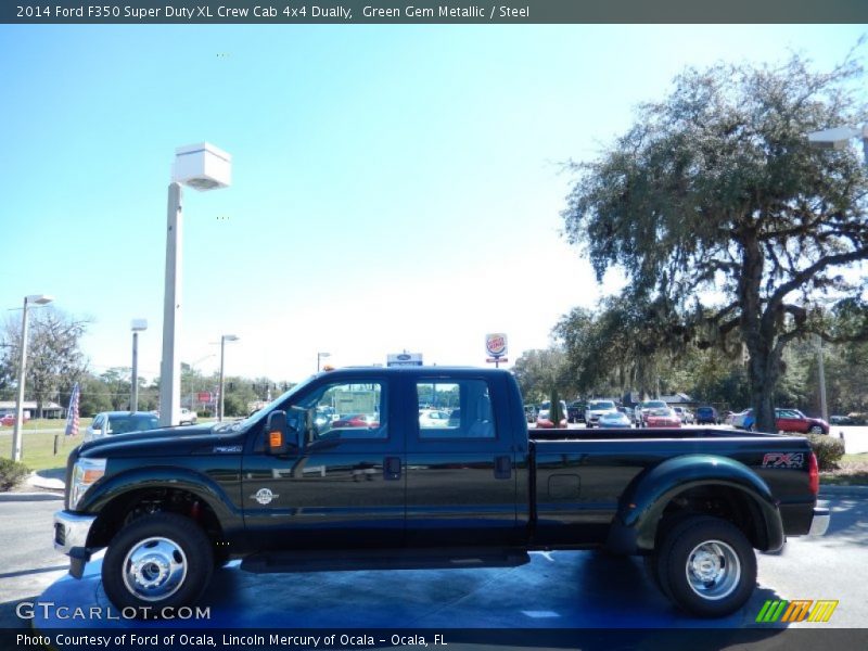  2014 F350 Super Duty XL Crew Cab 4x4 Dually Green Gem Metallic