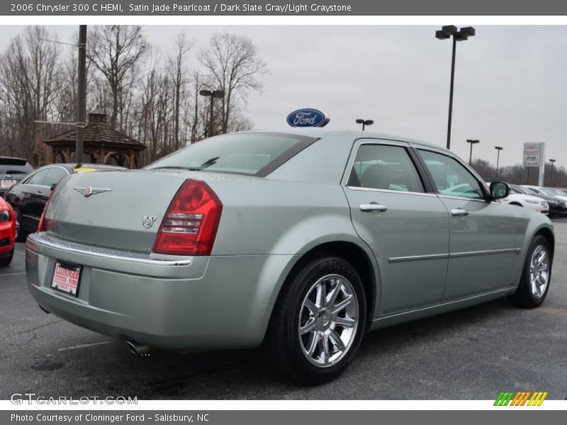 Satin Jade Pearlcoat / Dark Slate Gray/Light Graystone 2006 Chrysler 300 C HEMI