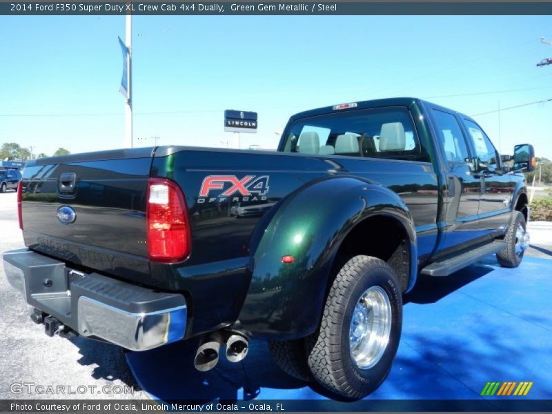  2014 F350 Super Duty XL Crew Cab 4x4 Dually Green Gem Metallic