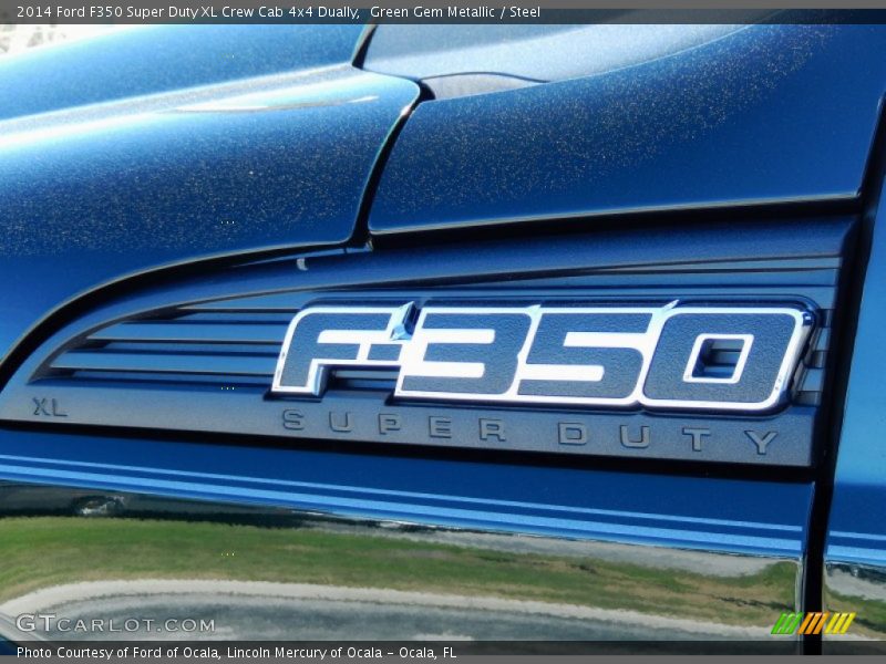 Green Gem Metallic / Steel 2014 Ford F350 Super Duty XL Crew Cab 4x4 Dually