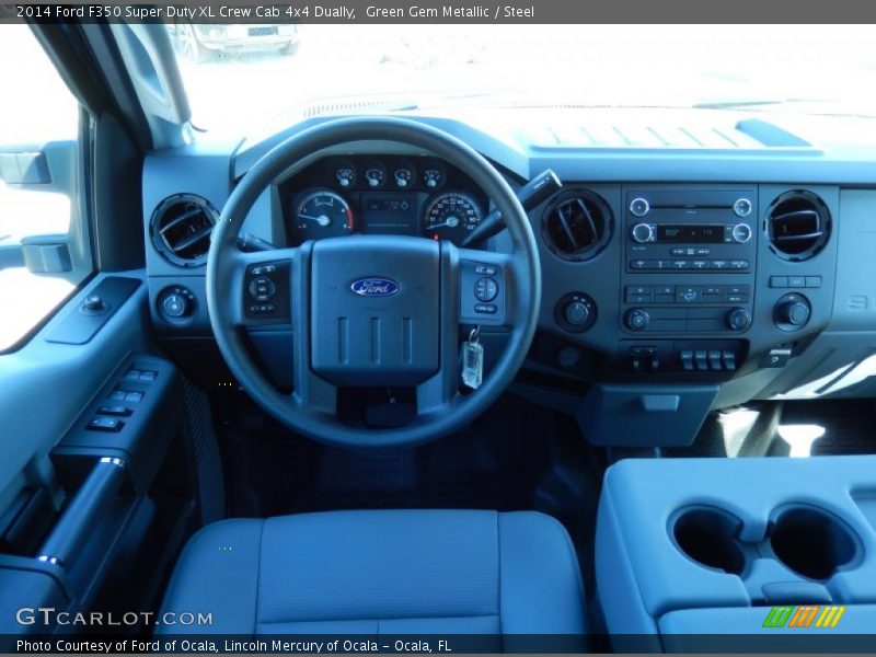 Dashboard of 2014 F350 Super Duty XL Crew Cab 4x4 Dually