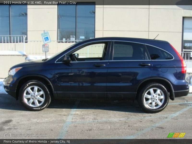 Royal Blue Pearl / Gray 2011 Honda CR-V SE 4WD