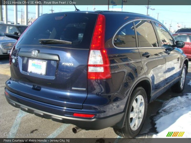 Royal Blue Pearl / Gray 2011 Honda CR-V SE 4WD