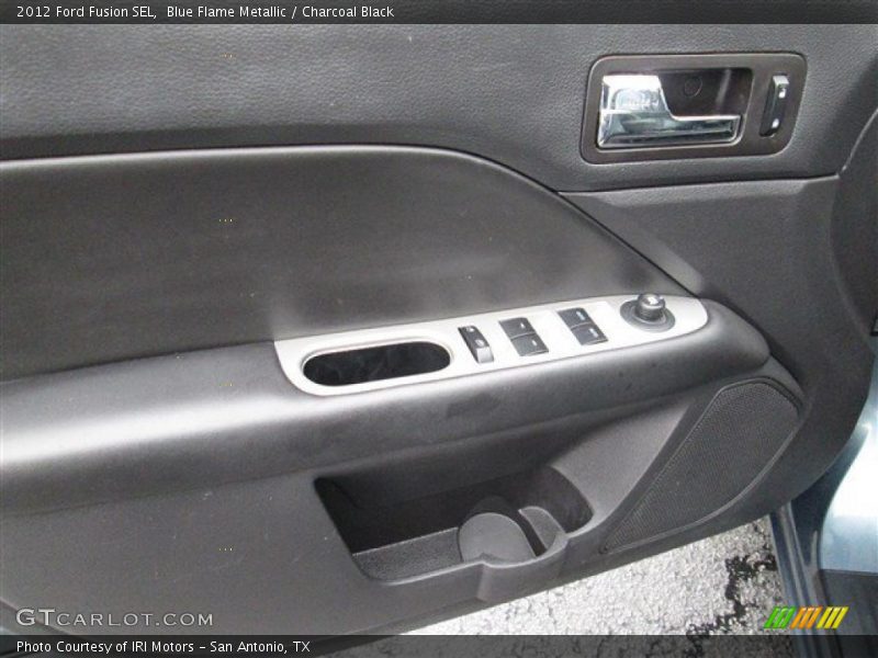 Blue Flame Metallic / Charcoal Black 2012 Ford Fusion SEL