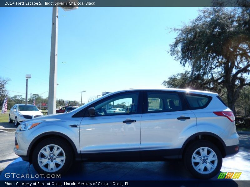 Ingot Silver / Charcoal Black 2014 Ford Escape S