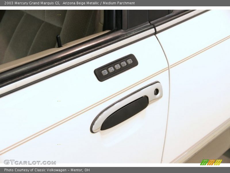 Arizona Beige Metallic / Medium Parchment 2003 Mercury Grand Marquis GS