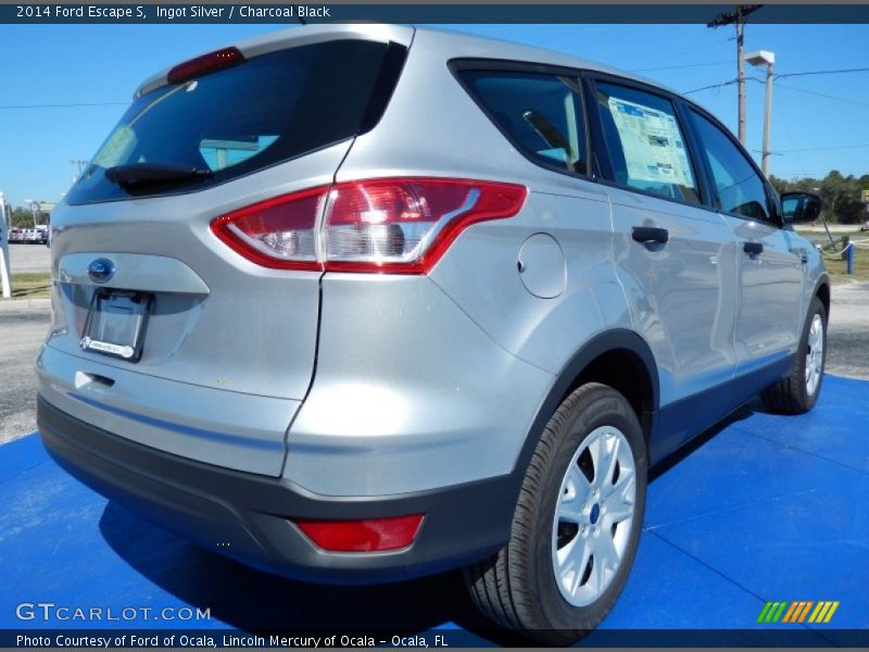 Ingot Silver / Charcoal Black 2014 Ford Escape S