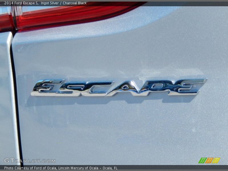 Ingot Silver / Charcoal Black 2014 Ford Escape S