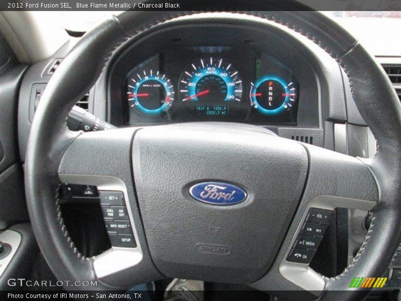 Blue Flame Metallic / Charcoal Black 2012 Ford Fusion SEL