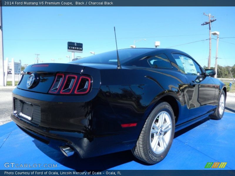 Black / Charcoal Black 2014 Ford Mustang V6 Premium Coupe