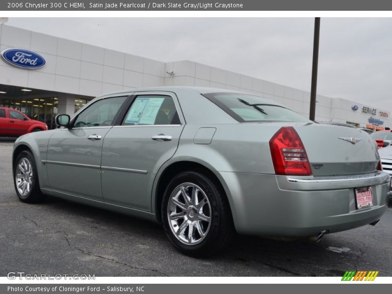 Satin Jade Pearlcoat / Dark Slate Gray/Light Graystone 2006 Chrysler 300 C HEMI